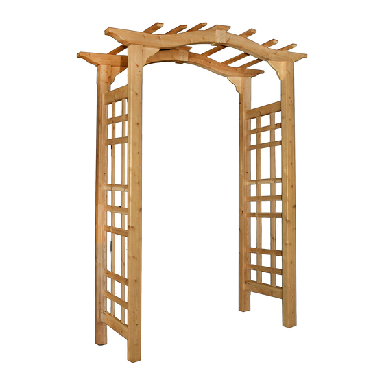 New England Arbors The Westwood Arbor Assembly Instructions