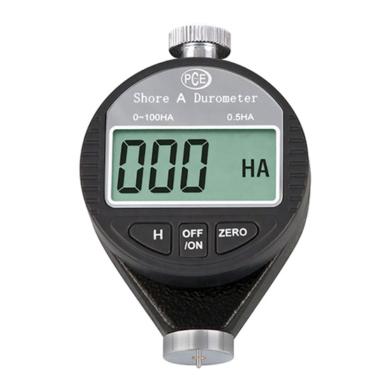 PCE Instruments PCE-DD Series Manual