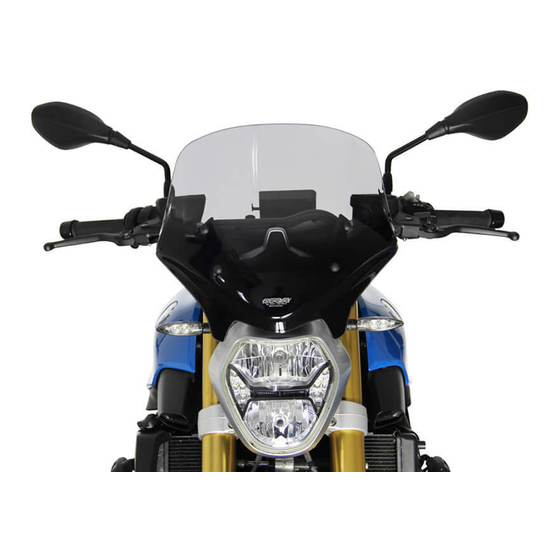 MRA BMW R1200R -2014 Mounting Instructions