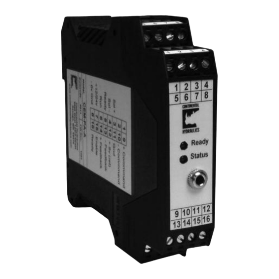 Continental Hydraulics CEM-MS-A Installation Manual