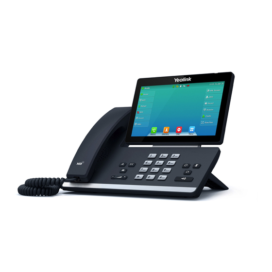 Splicecom Yealink T57W Quick Reference Manual
