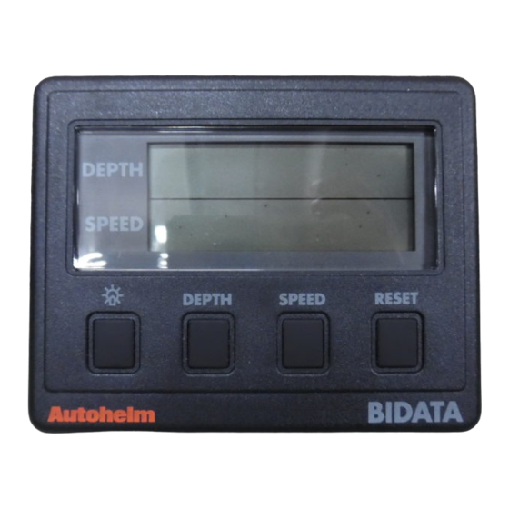 AUTOHELM Bidata ST30 Instrument Display Manuals