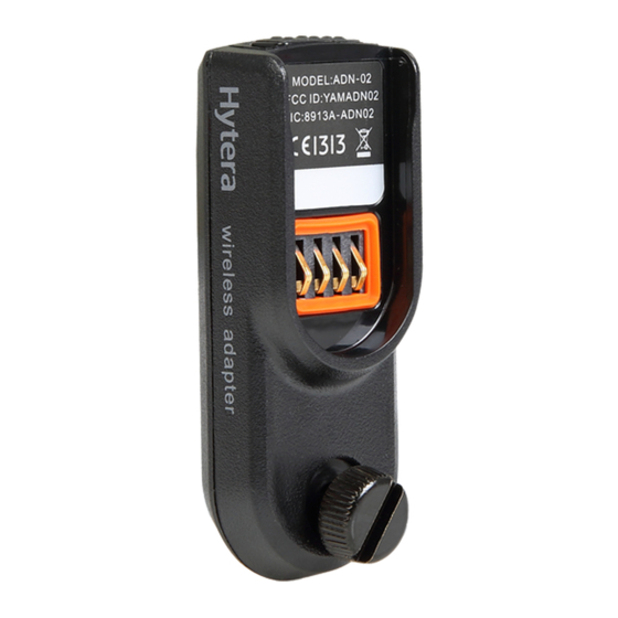 Hytera ADN-01 Instructions Manual