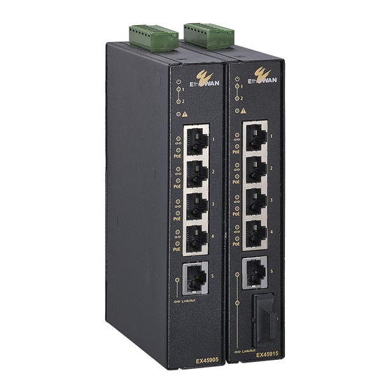 EtherWAN EX45900 series Quick Start Manual
