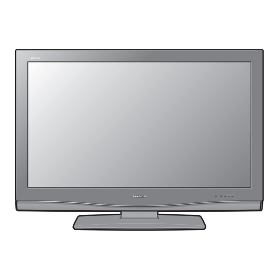 Sharp LC-37XD1E Service Manual