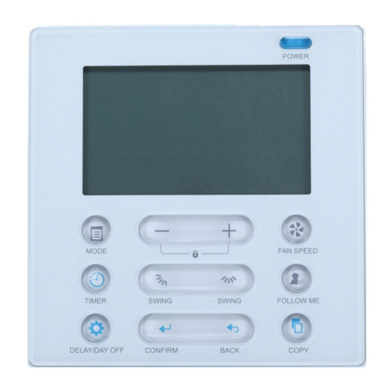 User Manuals: Carrier KJR120 Wired Remote Controller