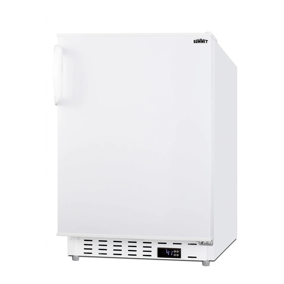 Summit ALR46W Built-In All-Refrigerator Manuals