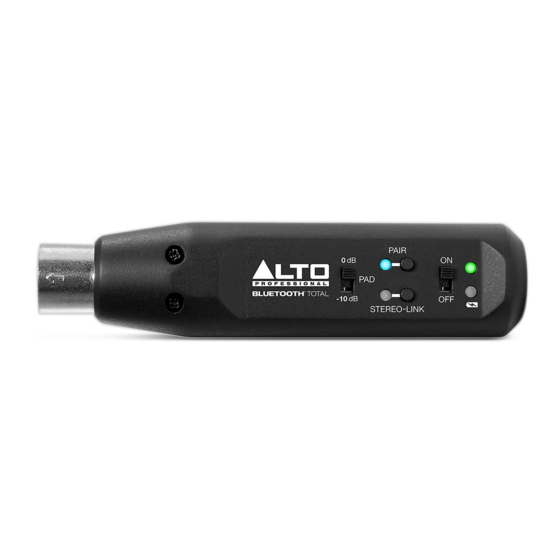 Alto Bluetooth Total User Manual