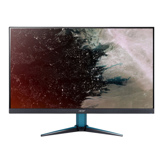 Acer Nitro VG271U Quick Sart Manual