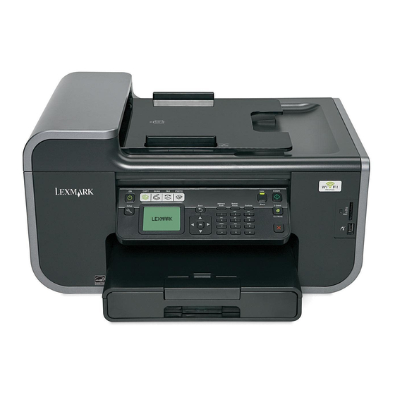 Lexmark Prevail Pro705 Reference Manual