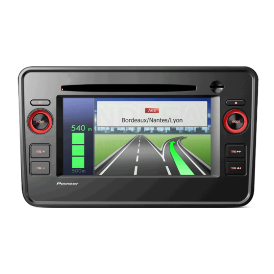 Pioneer AVIC-F9310BT Quick Start Manual