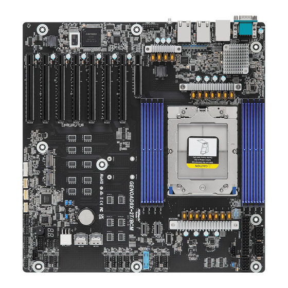 User Manuals: ASROCK GENOAD8X-2T/BCM Server Motherboard