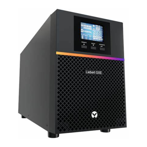 Vertiv Liebert GXE Series Installer/User Manual