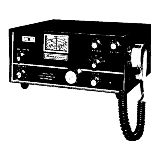 Swann 260 Operation And Maintenance