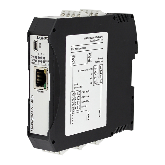 HMS Ixxat CAN@net NT 420 User Manual
