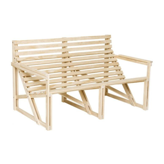 Weltevree PATIOBENCH 2-3 SEATER Product Manual