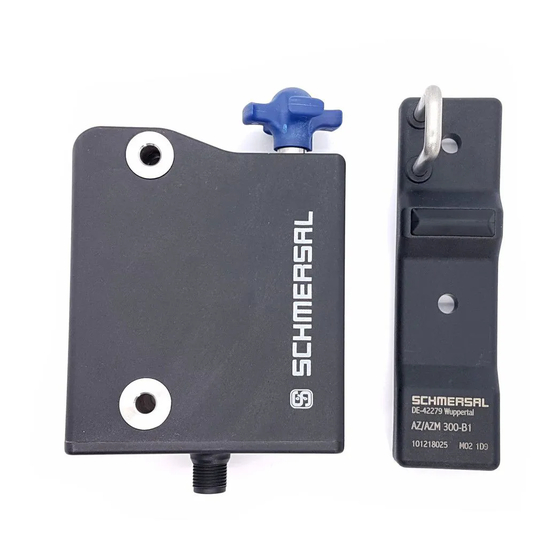 schmersal AZM300Z-I2-ST1P2P-T-DU Instructions For Assembly Operation