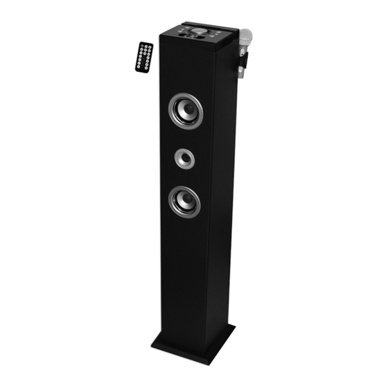 User Manuals: LEXIBOOK K8050 Powerful Tower Speaker