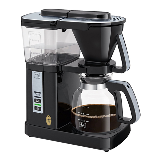 Melitta Excellent 5.0 Operating Instructions Manual