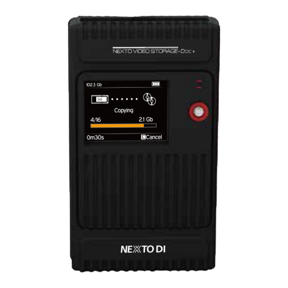Nexto Di NEXTO VIDEO STORAGE DOC+ NVS2801-Plus Quick Start Manual