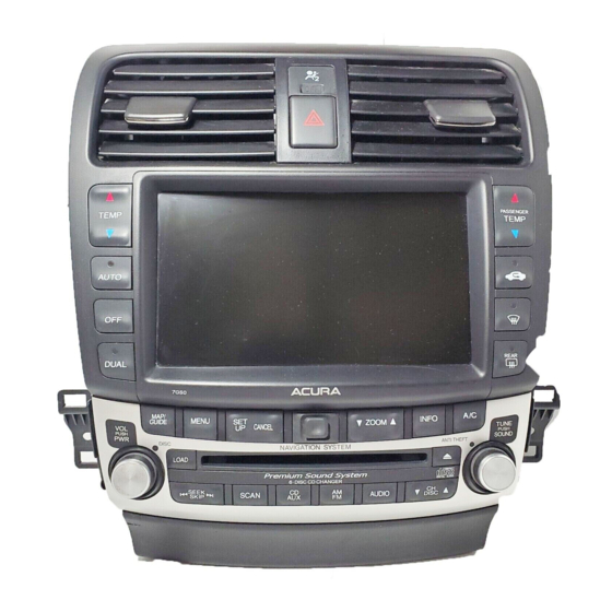 Acura TL 2004 Service Bulletin