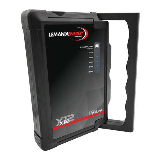 Lemania Energy X12 User Manual