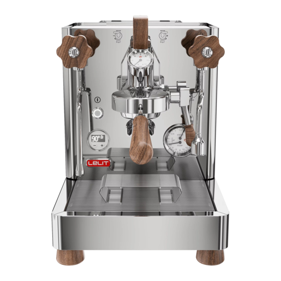 Lelit PL162T-EU Manuals