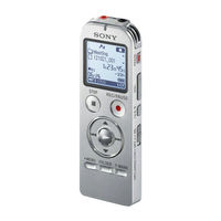 Sony ICD-UX533 Quick Start Manual