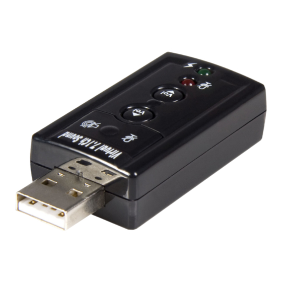 StarTech.com ICUSBAUDIO7 Instruction Manual
