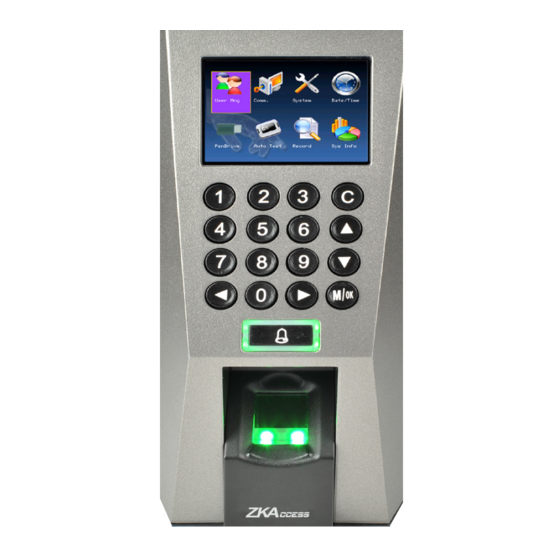 ZKaccess F18 Installation Manual