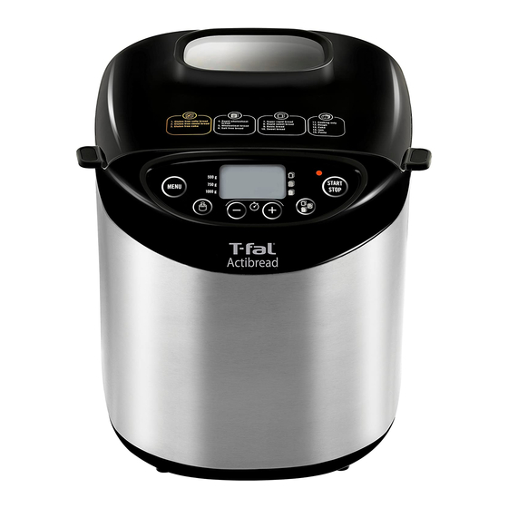 T-Fal Actibread Instructions Manual
