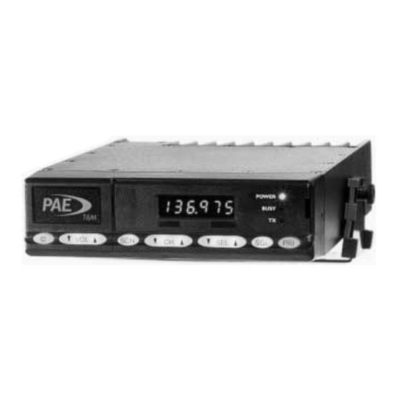 PAE T6M Service Manual