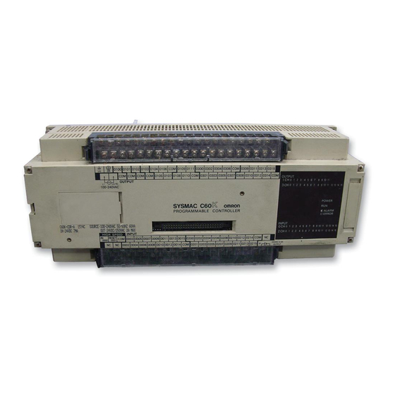 Omron SYSMAC C20K Installation Manual