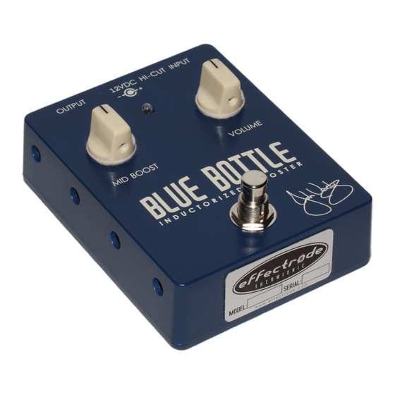 Effectrode Blue Bottle Manual