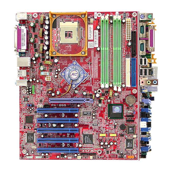 FIC P4-865PE MAX Manual