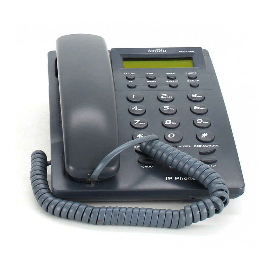 ArtDio IPF-2000 User Manual