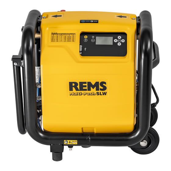REMS Multi-Push SLW Instruction Manual
