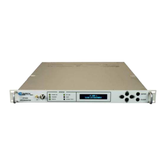 Comtech EF Data UT-4500 Series Installation And Operation Manual