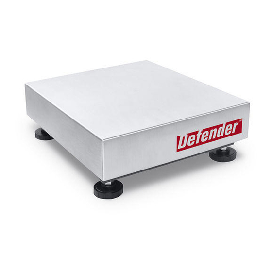 OHAUS Defender 3000 Series Instruction Manual