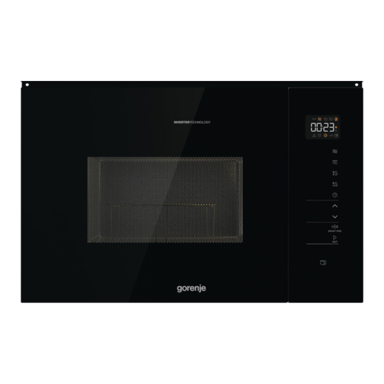 Gorenje BMI251SG3BG Built-in microwave Manuals