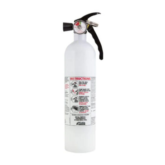 Kidde KITCHEN FIRE EXTINGUISHER Owner's Manual