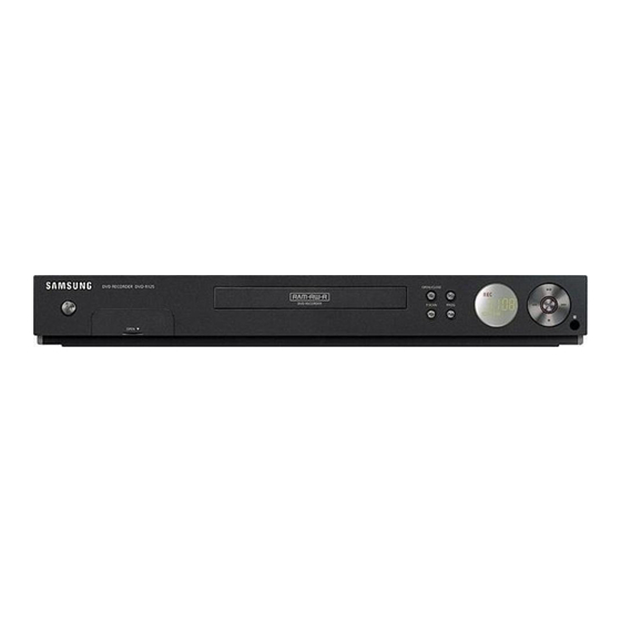 Samsung DVD-R125 Instruction Manual