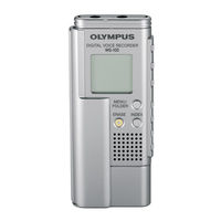 Olympus DIGITAL VOICE RECORDER WS-200S Instructions