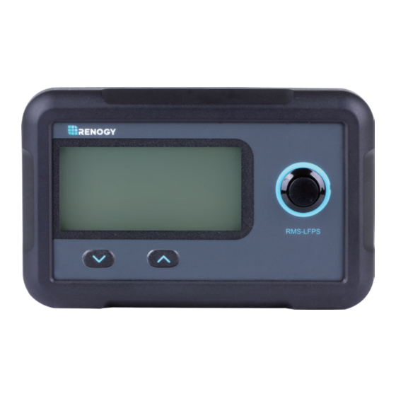 Renogy Monitoring Screen Manual