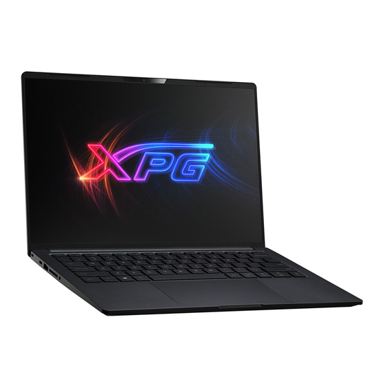 XPG XENIA 14 Quick Start Manual