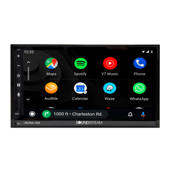 Soundstream VRCPAA-70M Owner's Manual