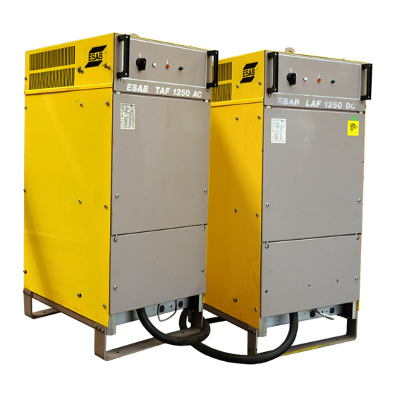 ESAB LAF 800 DC Manuals