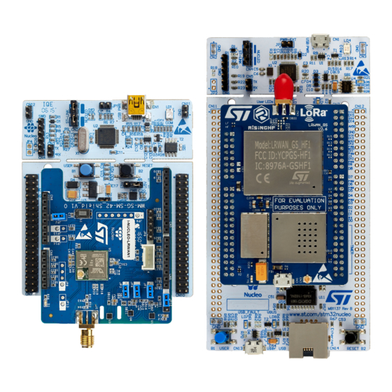 STMicroelectronics P-NUCLEO-LRWAN2 User Manual