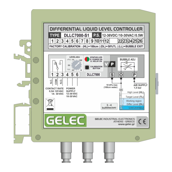 Gelec DLLC7000 User's & Technical Manual