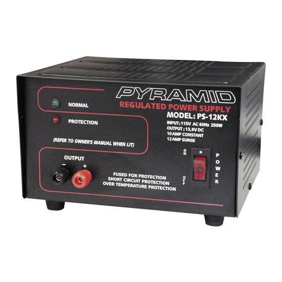 Pyramid Gold Series Instruction Manual